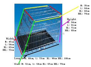 Lüks klasik Metal köpek kafesi eğimli-ön Hatchback Pet araba kafes ile katı desen plastik tepsi palet kutusu ambalaj - Product Image 6