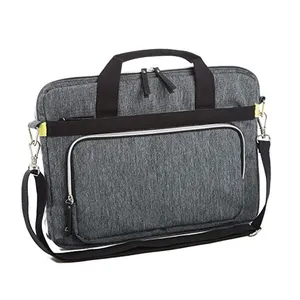 Bolsa de mensageiro adequada para laptop 15.6 ", pasta executiva com alça de ombro