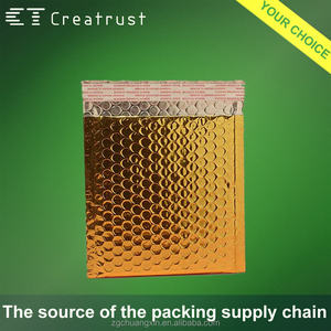 ฟองโฮโลแกรม4X8บรรจุถุงใบปลิว <span class=keywords><strong>Oem</strong></span> Polymailers เมทัลลิคสีทอง Pluriball Mailer ถุงฟองฟอยล์โฮโลแกรมฟอง - Product Image 3