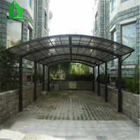 Garage Double Durable M carport avec feuille de Polycarbonate De Toiture