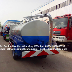 Cina Dongfeng 4x2 6cbm camion per la pulizia delle acque reflue sottovuoto camion per fanghi di aspirazione camion in vendita - Product Image 2