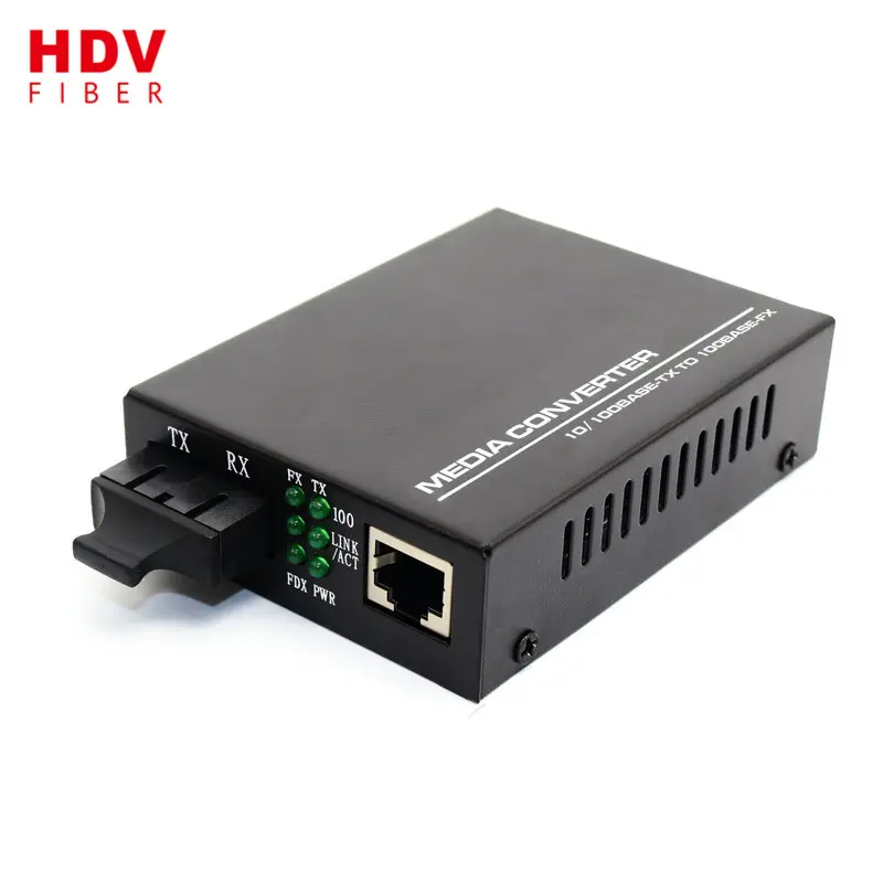 HDV Compatible ZTE 10/100/1000M Dual Fiber CATV Media Converters
