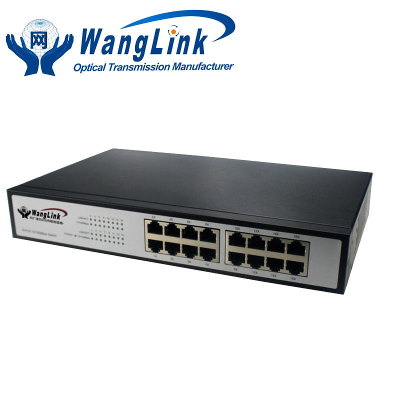 Высокое качество гигабитный коммутатор 16 портовый 100 м коммутаторы Ethernet