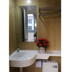 एसएमसी मोबाइल मॉड्यूलर लक्जरी शॉवर और शौचालय के साथ सभी में एक होटल पूर्वनिर्मित बाथरूम फली