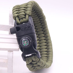 >>> Intrecciato a mano Braccialetto di Nuovo Modo Fischio Fibbia Bracciali Uomo di Fascino Corda Sopravvivenza Di Paracord Maschio Wrap Braccialetto di Sport - Product Image 5