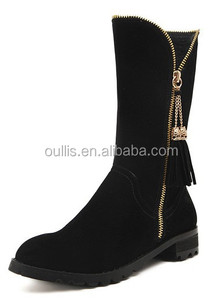 2016 del commercio all'ingrosso delle signore sexy di alta qualità <span class=keywords><strong>in</strong></span> pelle scamosciata stivali PQJ2638 - Product Image 3
