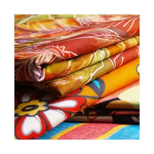 Wholesale Custom Floral African Cotton Wax Print Fabric