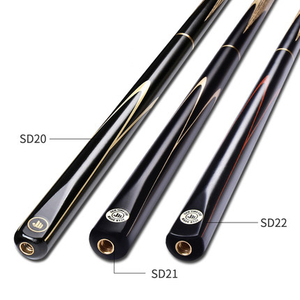 Profesional económico estándar partido <span class=keywords><strong>Fury</strong></span> Snooker Cue junta de acero inoxidable ébano trasero 3/4 ceniza madera antebrazo 145cm longitud 1 pieza - Product Image 2