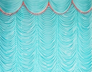 Sân Khấu di động Màu Xanh Nước Sóng Rèm Backdrop - Product Image 5