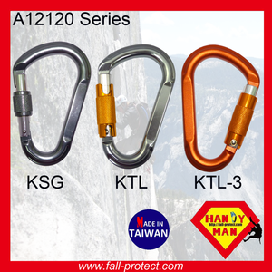 25KN Breaking Strength Taiwan Aluminum For Wild Sports Carabiner - Product Image 5