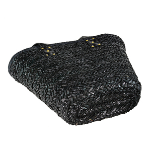 2017 Nero Grande Cestino Di Paglia Erba di <span class=keywords><strong>Mare</strong></span> <span class=keywords><strong>Borsa</strong></span> di Paglia - Product Image 2
