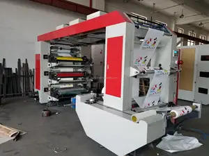 Flexographic Printer YT-6800 Middle Speed Stack Type 6 Colors Reel Paper Flexographic Printer Machine