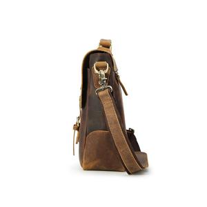 Tiding-Bolso de piel de vaca Crazy Horse para hombre, maletín de <span class=keywords><strong>cuero</strong></span> de grano completo - Product Image 4