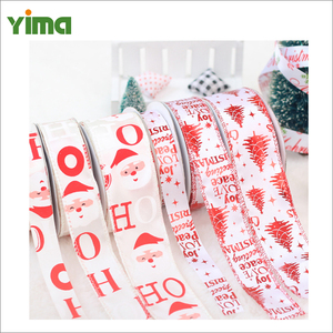 Décorations <span class=keywords><strong>Rouge</strong></span> <span class=keywords><strong>Large</strong></span> Rouleau <span class=keywords><strong>Ruban</strong></span> Gros-Grain Chine OEM 100% Polyester Cadeau de Noël <span class=keywords><strong>Ruban</strong></span> Imprimé - Product Image 6