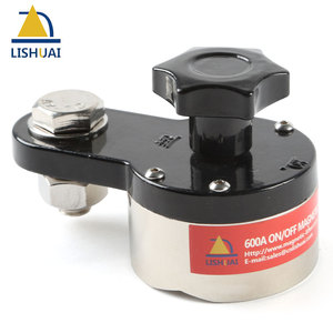 Klem magnetik On/Off bumi 200A/300A/600A Magnet permanen industri untuk pengelasan penjepit tanah komposit Neodymium - Product Image 5