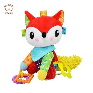 Ramah Lingkungan Fox Plush Mainan Squeaker Crinkle Baby Teether Mainan - Product Image 1