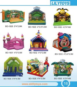 Lilytoysinflatable Melompat Bouncer Rumah Inflatable Combo Bouncer, Inflatable Melompat Permainan