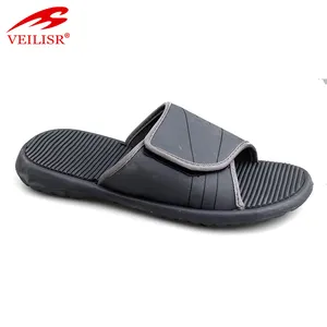 Outdoor indoor summer PU upper EVA sole slippers men slide sandals