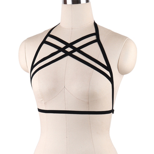 ファッション新しい女性黒弾性ハーネスブラ調節可能な弾性ホット透明ランジェリーセクシー - Product Image 4