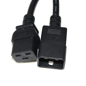 US Universal Standard Male to Female PDU UPS Extension Power Cord <strong>IEC320</strong> <strong>C20</strong> to C19 Rated 10A 250V Cable - Product Image 2