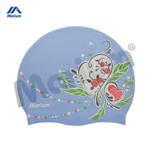 หมวกว่ายน้ำซิลิโคนสำหรับเด็กหมวกว่ายน้ำออกแบบโลโก้ได้ตามต้องการ - Product Image 3