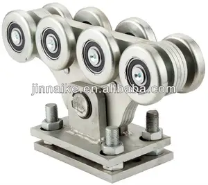 adjustable small 8 wheel cantilever slide gate roller wheel