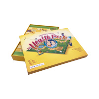 Jeu de société Ludo conçu sur mesure avec papier plastique Matériaux en carton PU en cuir avec jeu de cartes basé sur les compétences