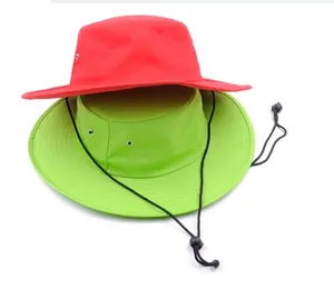 Summer outdoor sun protective wide brim safari hats manufacturer wholesaler gorras cowboy hat