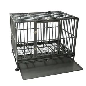 2 Cửa Deluxe Gấp Ống Vuông Heavy Duty Dog Crate