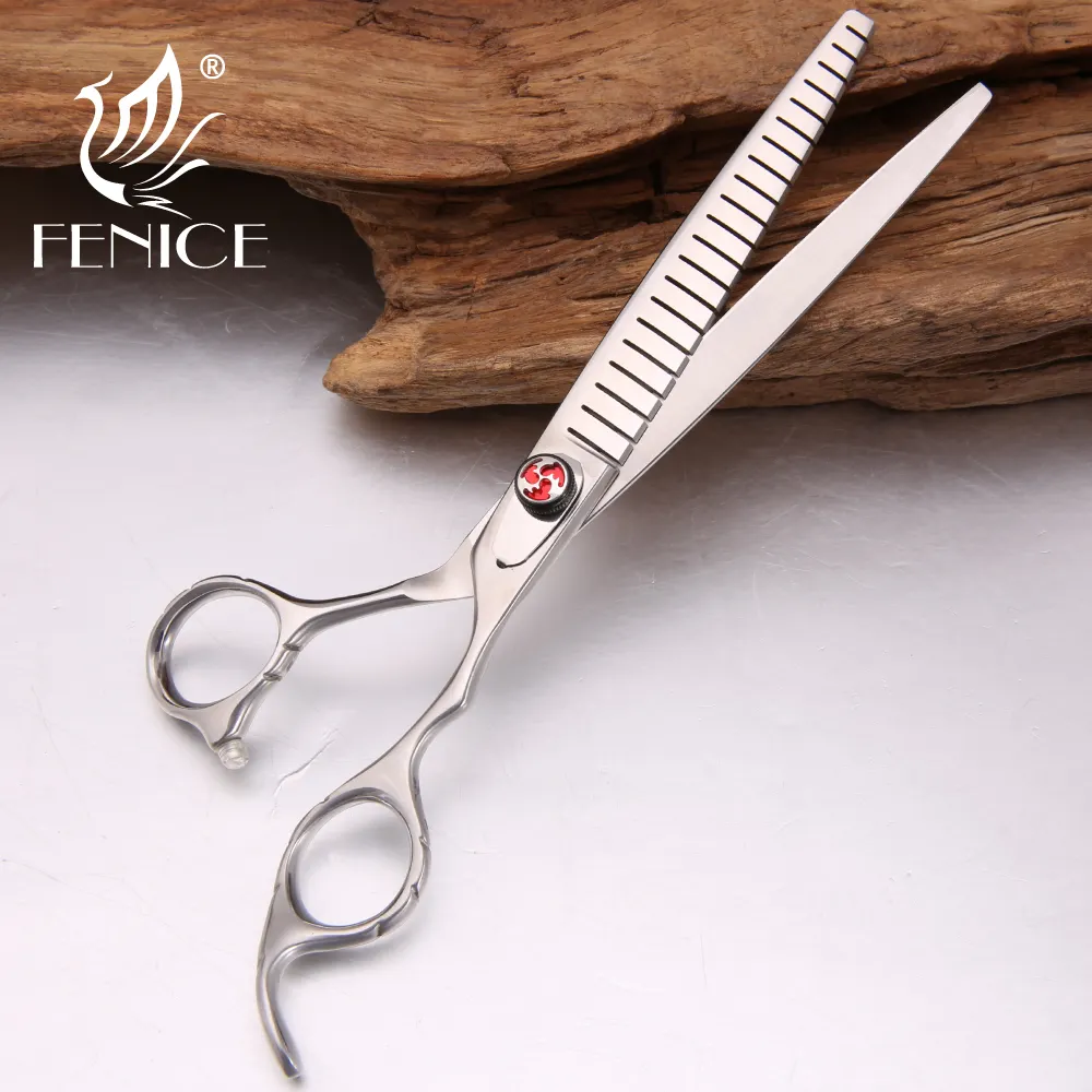 7,5 дюймовые высококачественные ножницы Fenice для филировки домашних животных, профессиональные ножницы