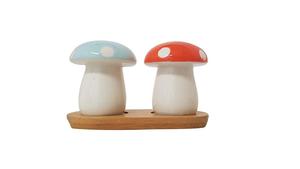 Ensemble de pots à épices en céramique au <span class=keywords><strong>design</strong></span> mignon de champignon, salière et poivrière - Product Image 3