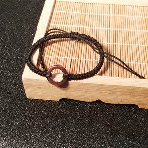 Braccialetto con rondella personalizzata per tessitura alla moda Love Intention <span class=keywords><strong>Motto</strong></span> Your Word bracciale personalizzato con rondella rotonda - Product Image 6