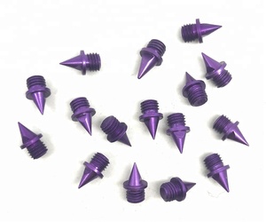 รองเท้าวิ่งแบบมีปุ่ม ทำจากอะลูมิเนียมและเหล็กสีเงิน ระบายอากาศได้ดี สวมใส่สบาย - Product Image 3