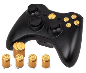 Bán Buôn Nhôm Hợp Kim Kim Loại Bullet Nút 9Mm Luger Abxy Và Speer Hướng Dẫn Nút Thiết Lập Cho Xbox 360 Điều Khiển - Product Image 2