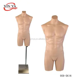 Male Half Body Headless Plastic Torso Fashion Mannequin (P908)