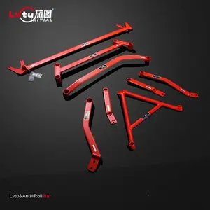 HUNAN LVTU CNC Machined High performance Strut Tower Bar for Honda CR-V 2007-2011 Racing Car Torsion Bar Tie Rod Chassis Bar