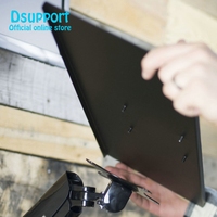 VESA 100x100mm plateau de clavier support de bricolage accessoire d'ordinateur de travail support de clavier personnalisable avec trou de montage