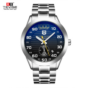Tevise brand Autoamtic men Black Watch, Time clock with Big Digital - Product Image 1