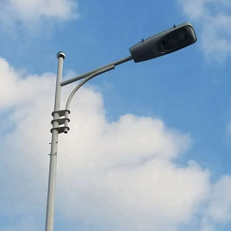 Kolom Lampu Aplikasi Jalan Kerucut Bulat Baja dengan Harga Pabrik