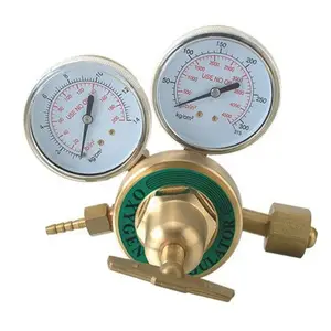 Bassa pressione regolatore di pressione del gas di prezzi all'ingrosso di materiale in ottone con due calibro per la saldatura - Product Image 1
