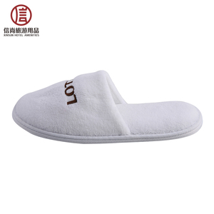 Blanco polar de <span class=keywords><strong>Coral</strong></span> del dedo del pie cerrado Hotel de estilo zapatillas al por mayor zapatillas - Product Image 3
