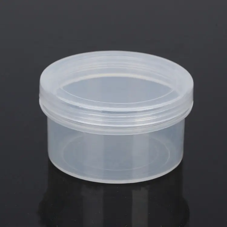 Wholesale Small Round Plastic Boxes Clear Plastic Container with Screw Lid