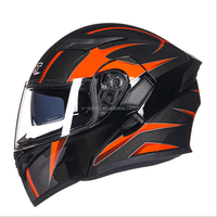 Casque DOT Flip Up Casque de moto motos casco capacete Casques modulaires Avec double lentille pour la course