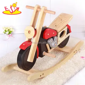 2018 Großhandel Holz Schaukel spielzeug für Babys neues Design cooles Motorrad Holz Schaukel spielzeug für Babys W16D110