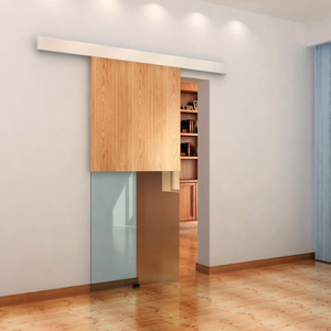 Dengan Harga Murah Kualitas Tinggi Modern Style Sliding Aluminium Kaca Kayu Pintu Gudang Perangkat Keras Sistem - Product Image 2