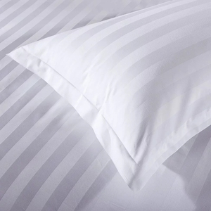 100% Cotton Queen Size <strong>4</strong> Pieces 300tc 3cm Stripe Jacquard Hotel <strong>Bed</strong> <strong>Sheet</strong> - Product Image 6