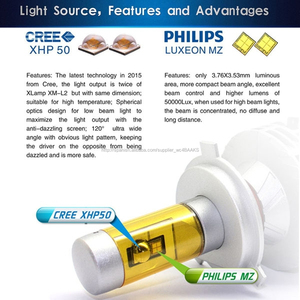 Más nuevo 6HL DC12-24V 3000 k ~ 10000 k USCREE Philip + + canbus h4 3000 lumen llevó la luz de bulbo - Product Image 5