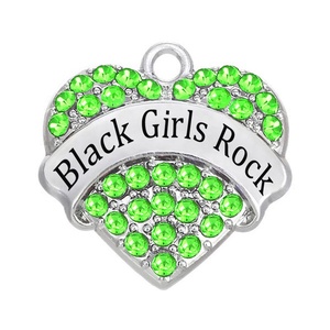 Bracelet Collier Faire DIY Métal Bling Strass <span class=keywords><strong>Cristal</strong></span> Message Noms <span class=keywords><strong>Coeur</strong></span> Charme Noir Fille Rock <span class=keywords><strong>Pendentif</strong></span> - Product Image 5