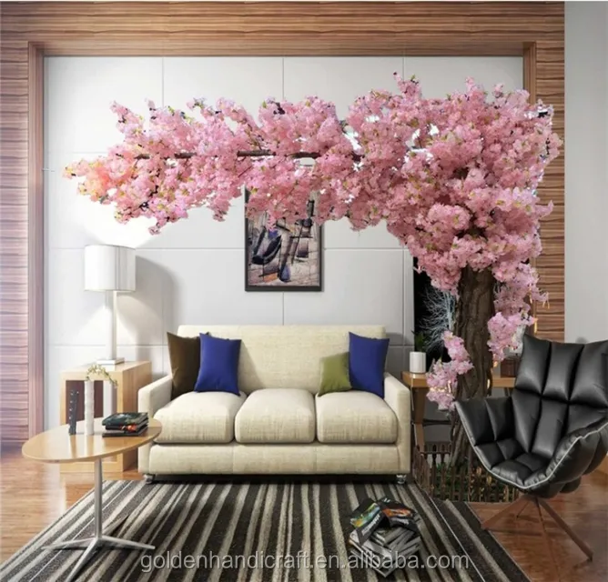 Decorative large cherry blossom trees