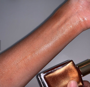Maquillage professionnel, illuminateur liquide Bronze, huile scintillante pour le corps, ml sans échantillons - Product Image 3